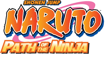 Naruto Path of The Ninja title screen for Nintendo DS